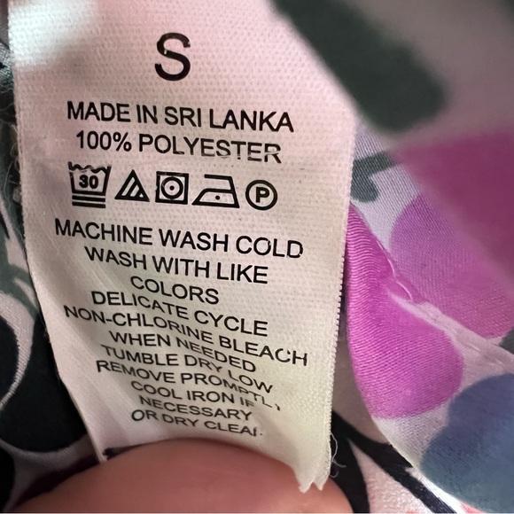 KATE SPADE  Long Sleeve Pajama Top Sweatshirt Floral SIZE S - Picture 7 of 9